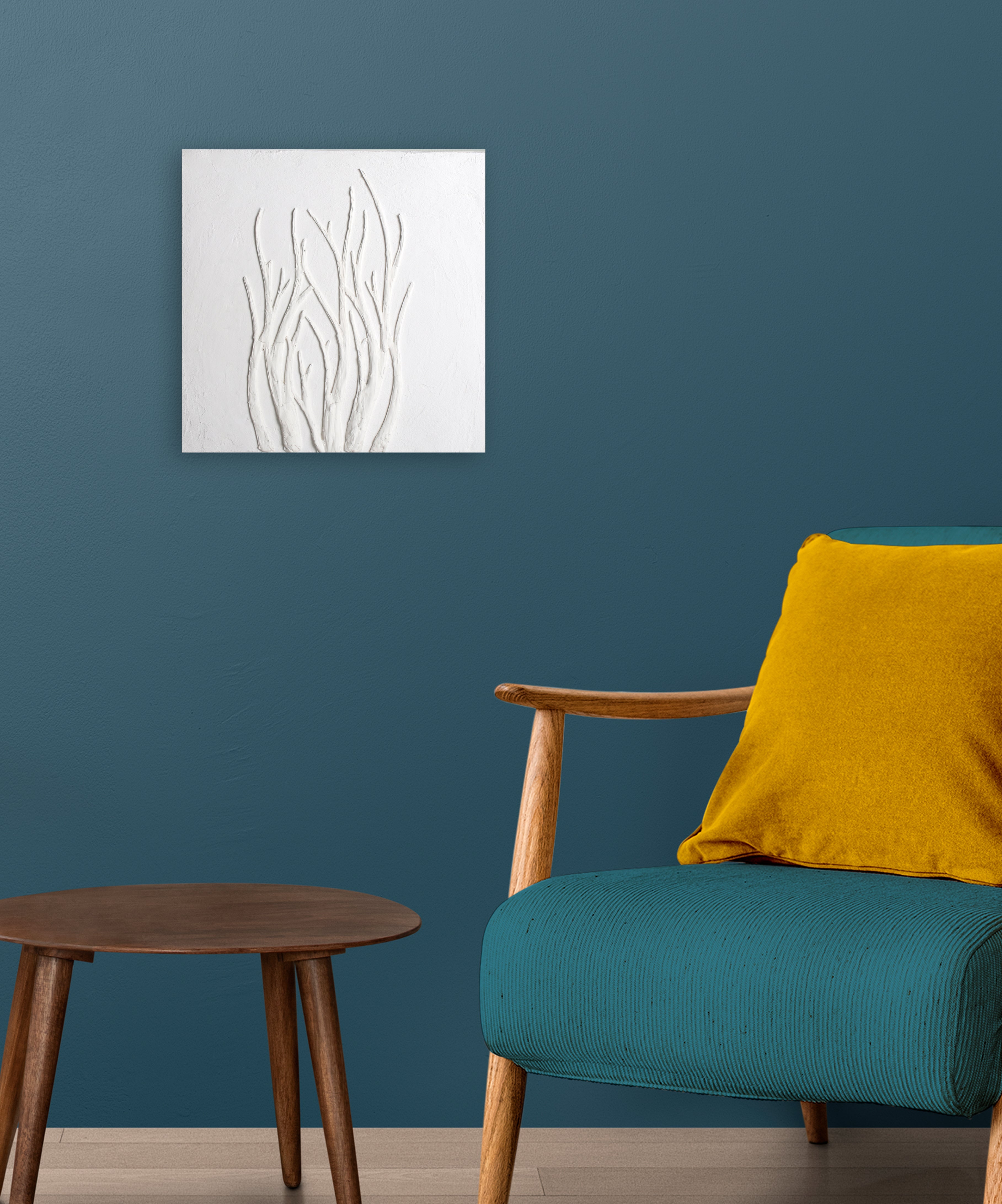 Wall Decor Sculpture Painting Winter Tree Art Approx H12 X L12 X D0.78inch 1pc