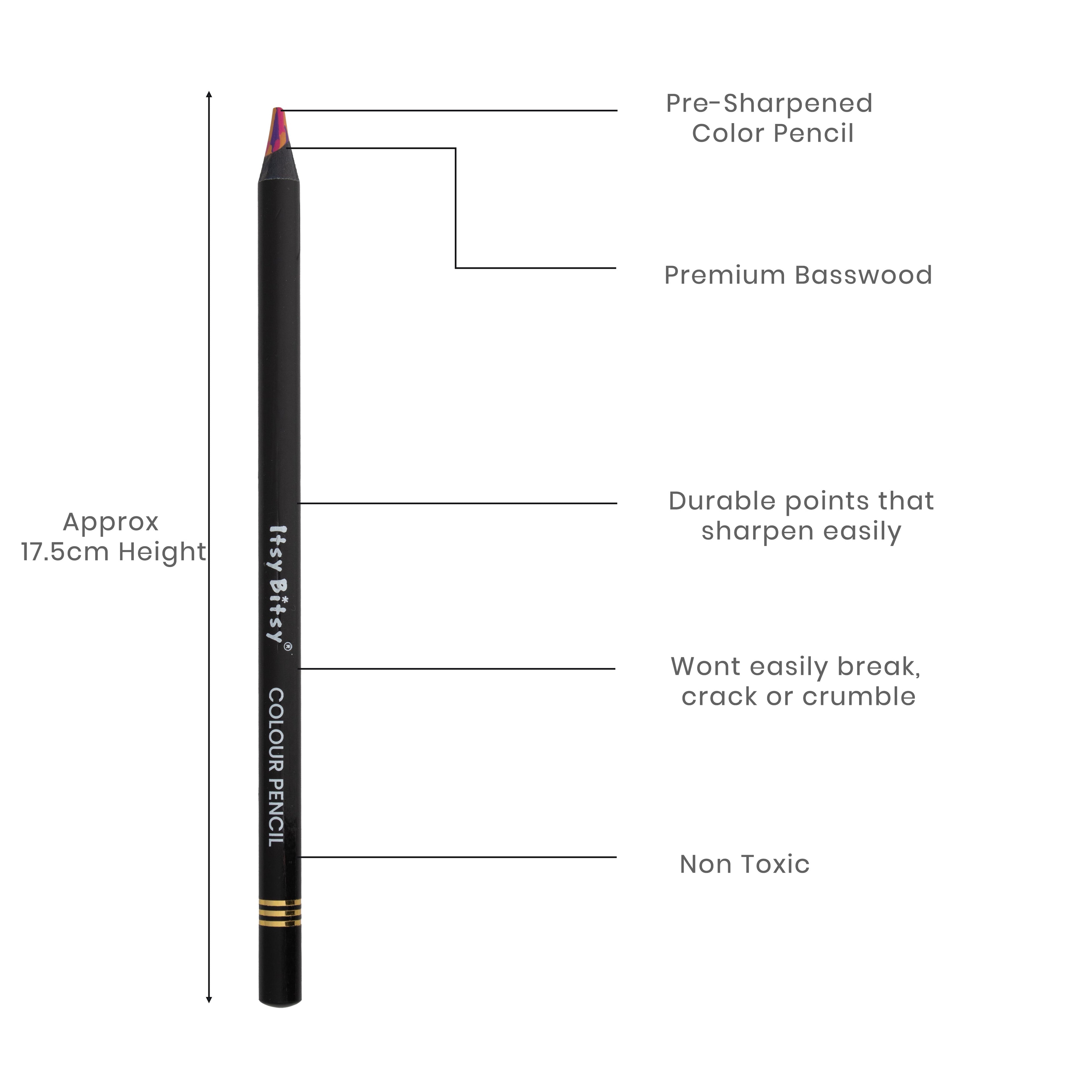 Premium Artist Rainbow Colour Pencil 1pc - Blush Blossom