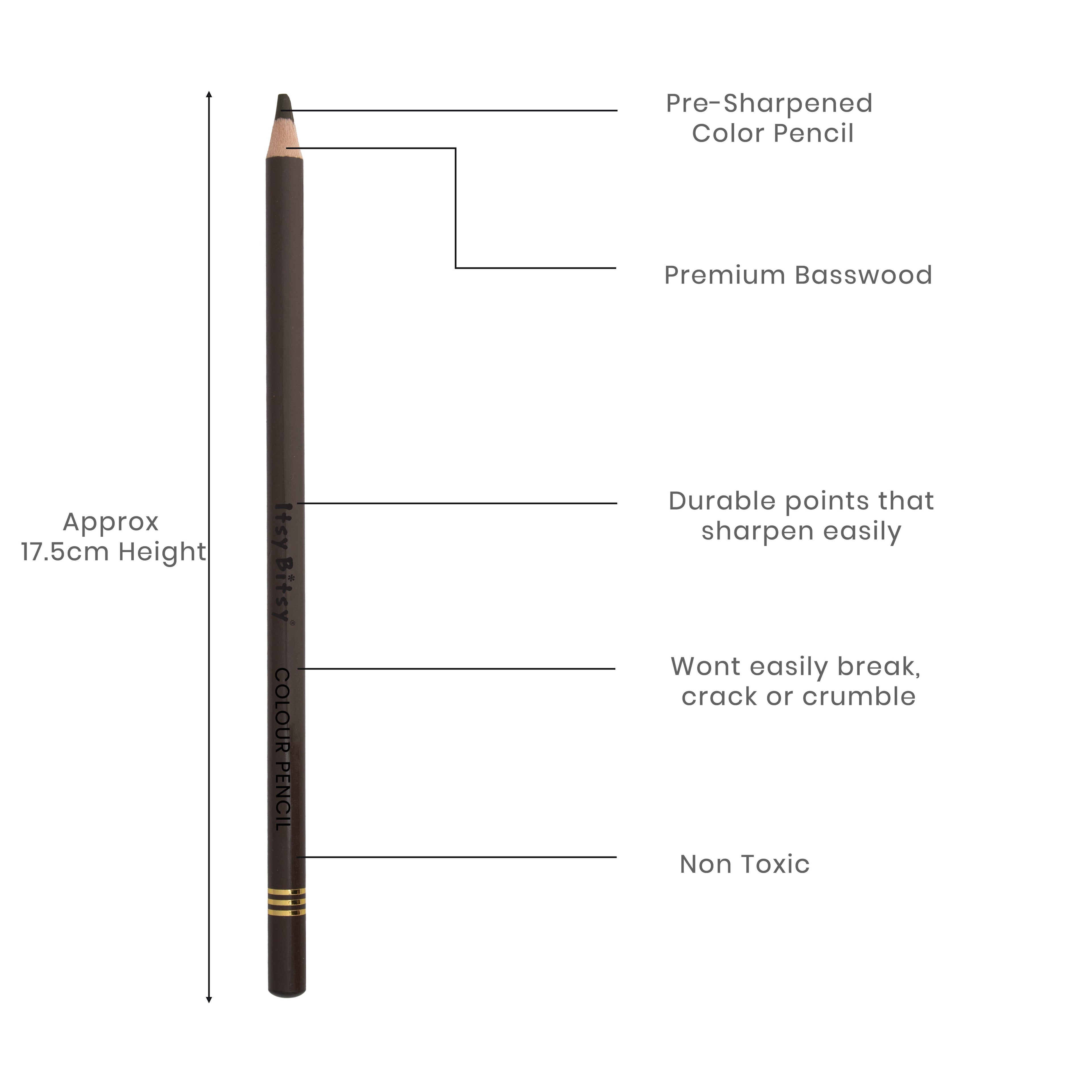 Premium Artist Colour Pencil 1pc - Deep Ochre