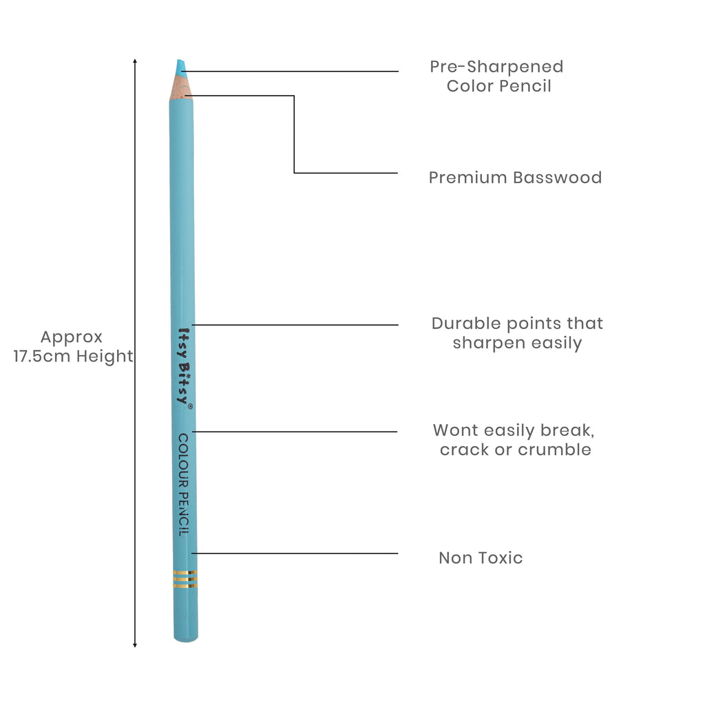 Premium Artist Colour Pencil 1pc - Light Cobalt Turquoise
