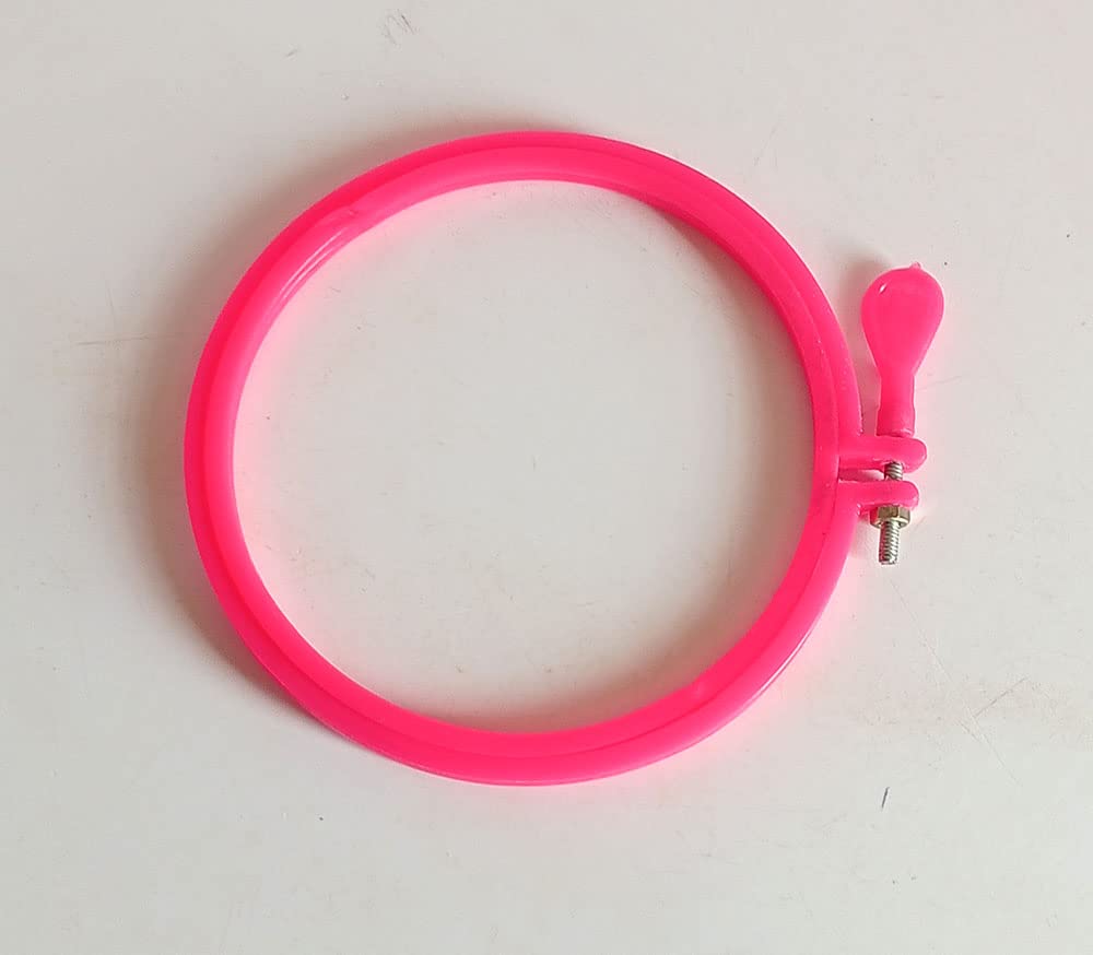 Plastic Embroidery Hoop 4.5Inch 1Pc Assorted colour