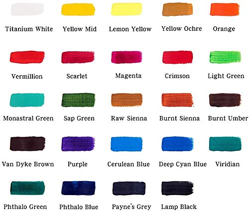Mont Marte Signature Acrylic Paint Set 24Pc X 36ML