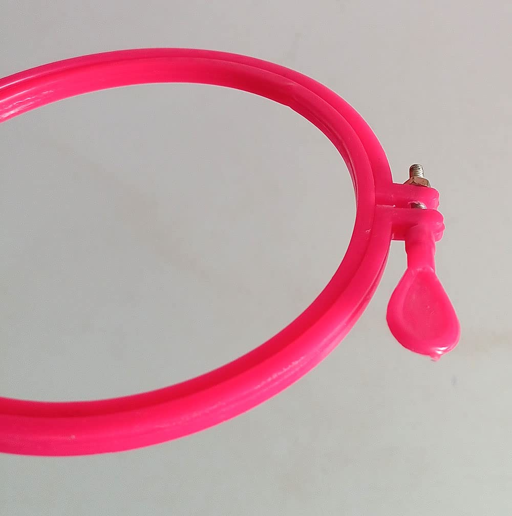 Plastic Embroidery Hoop 4.5Inch 1Pc Assorted colour