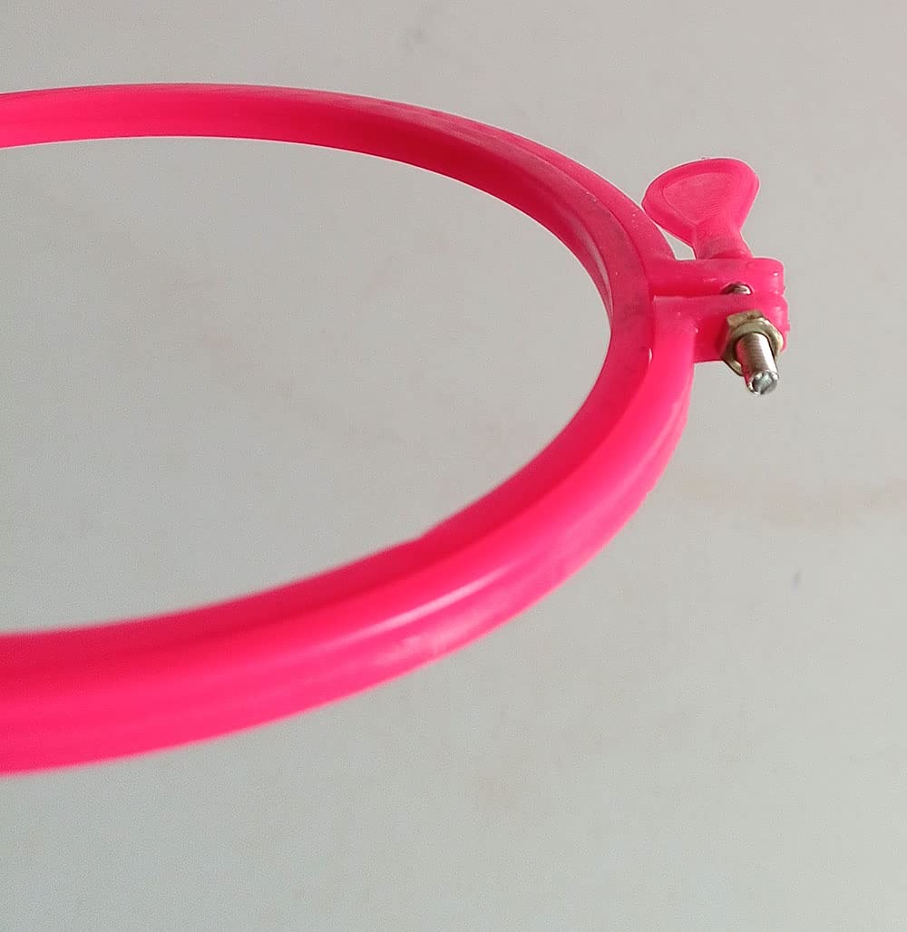 Plastic Embroidery Hoop 4.5Inch 1Pc Assorted colour