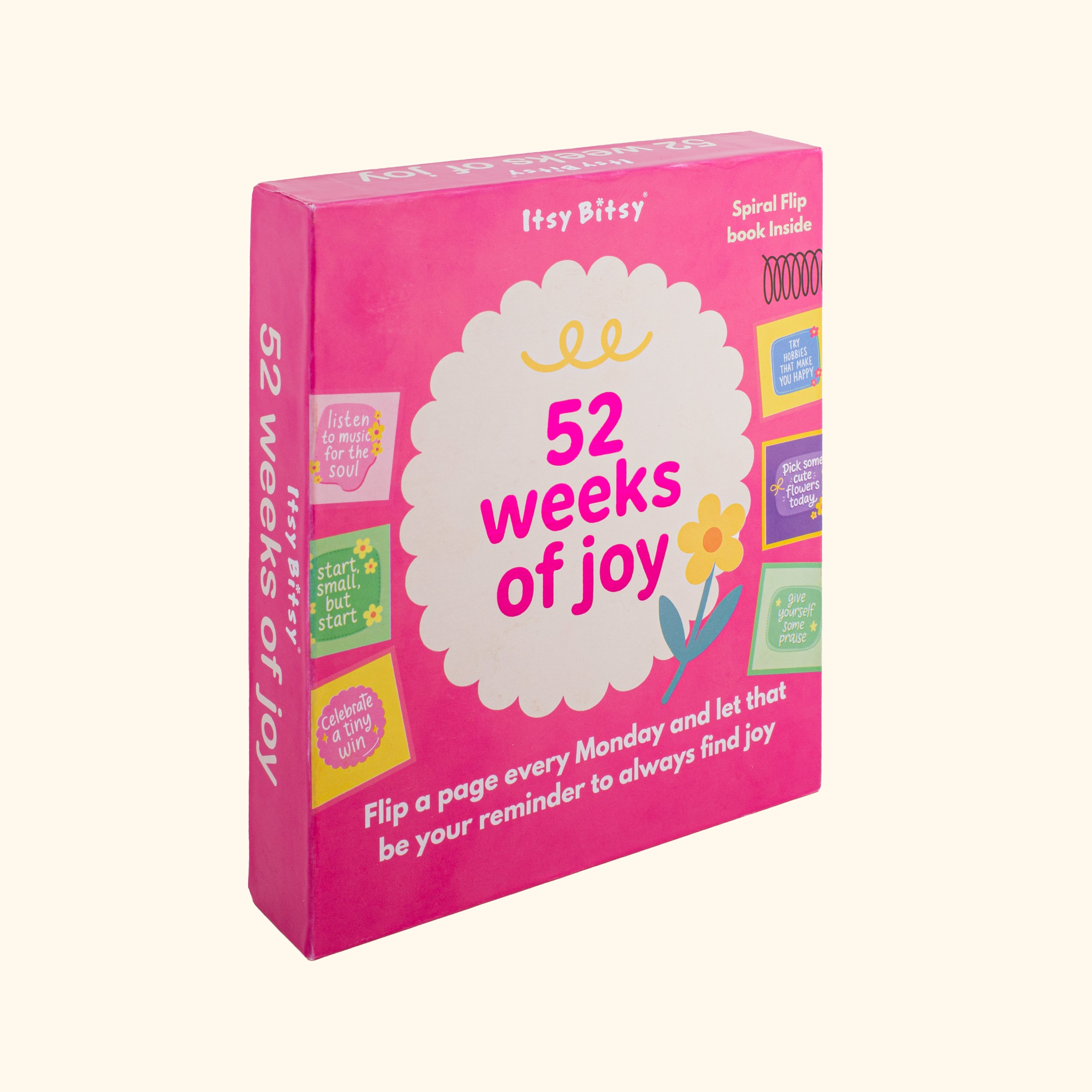 Desk Calendar 2026 52 Weeks of Joy 6 X 6inch 52 Sheets