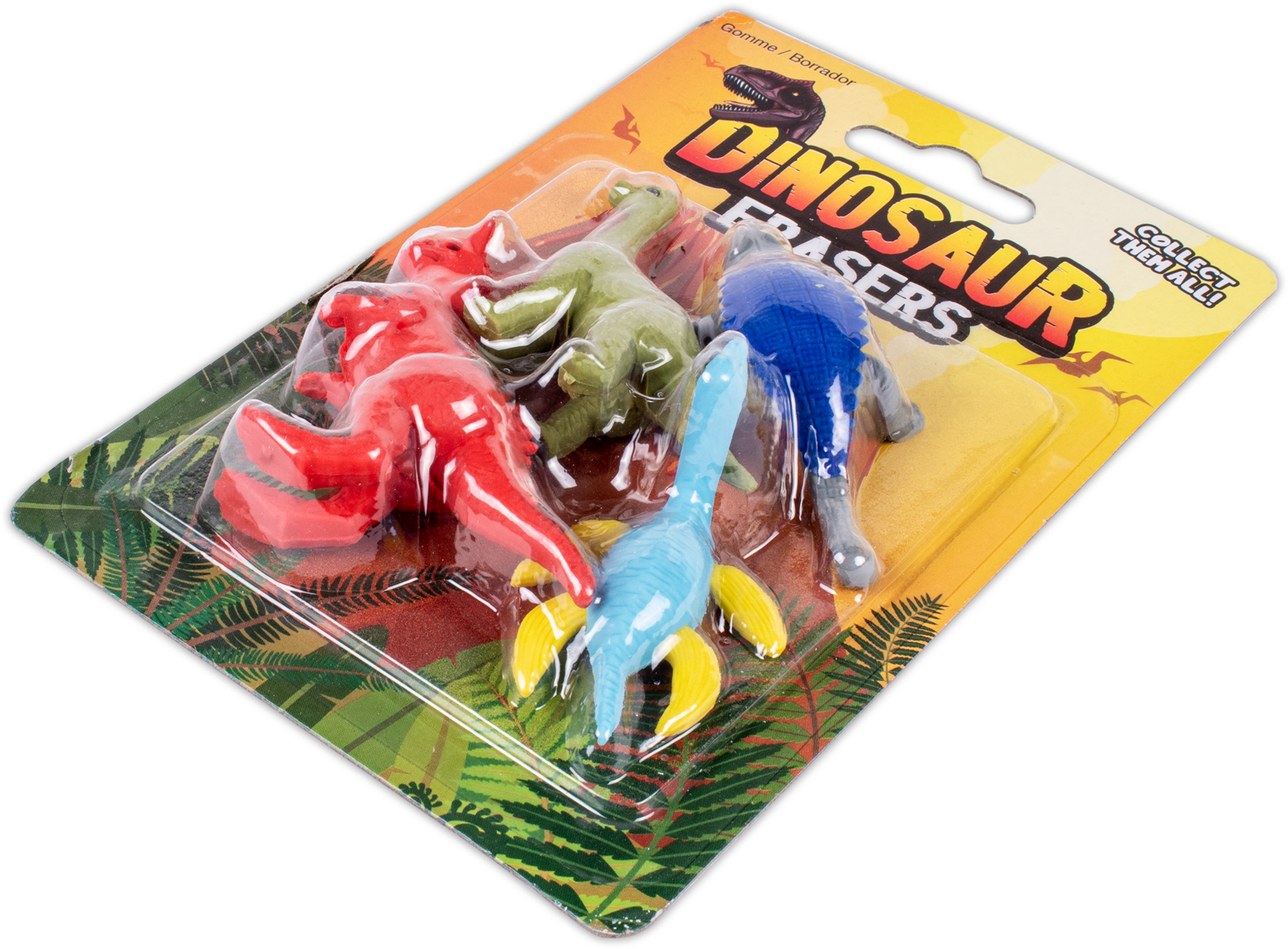 Erasers Set Dinosaur 1Set Blistter Ub