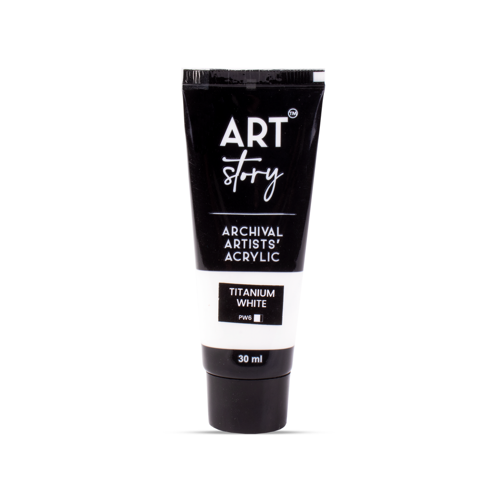 Artists Acrylic Colour Titanium White 30ml Tube