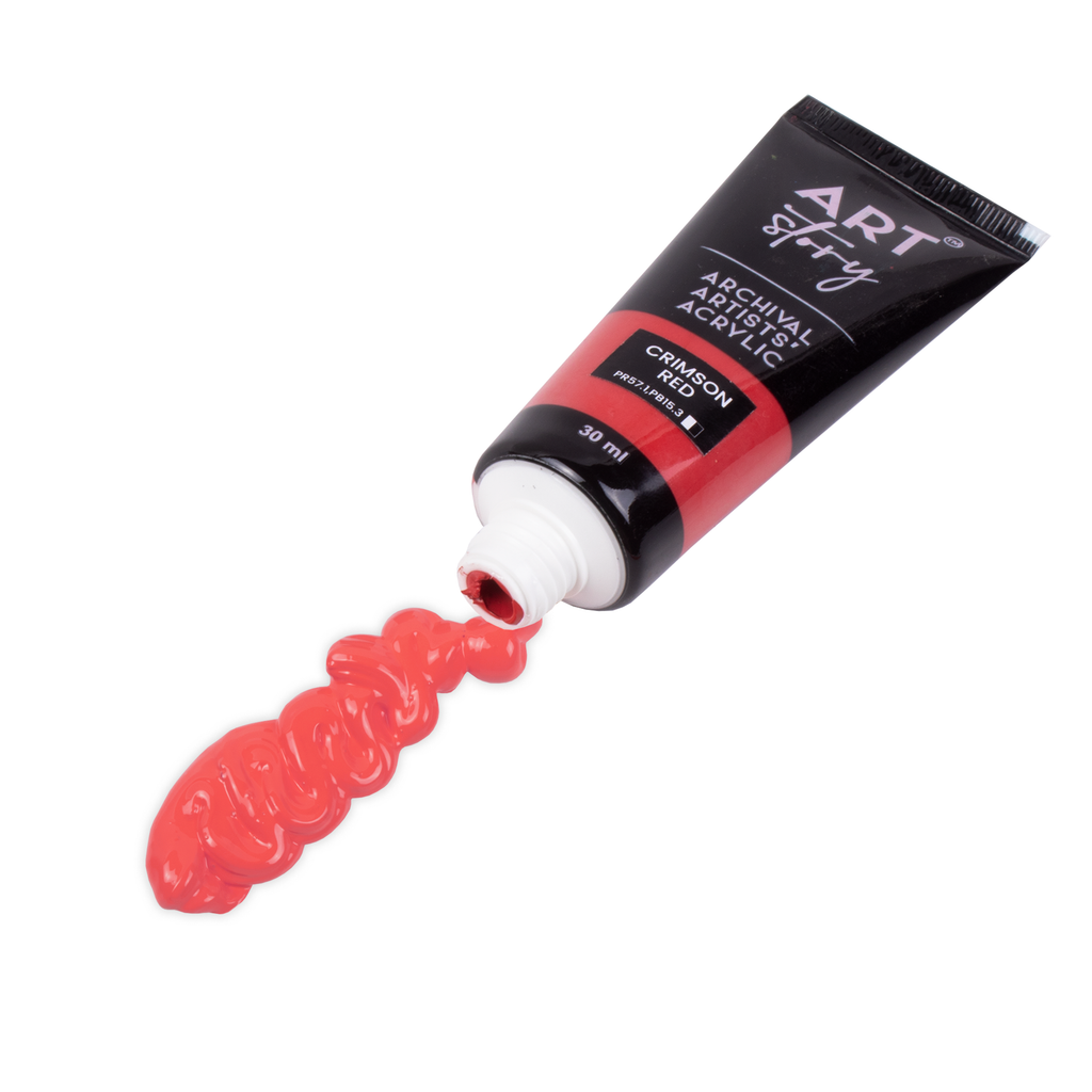 Artists Acrylic Colour Crimson Red 30ml Tube
