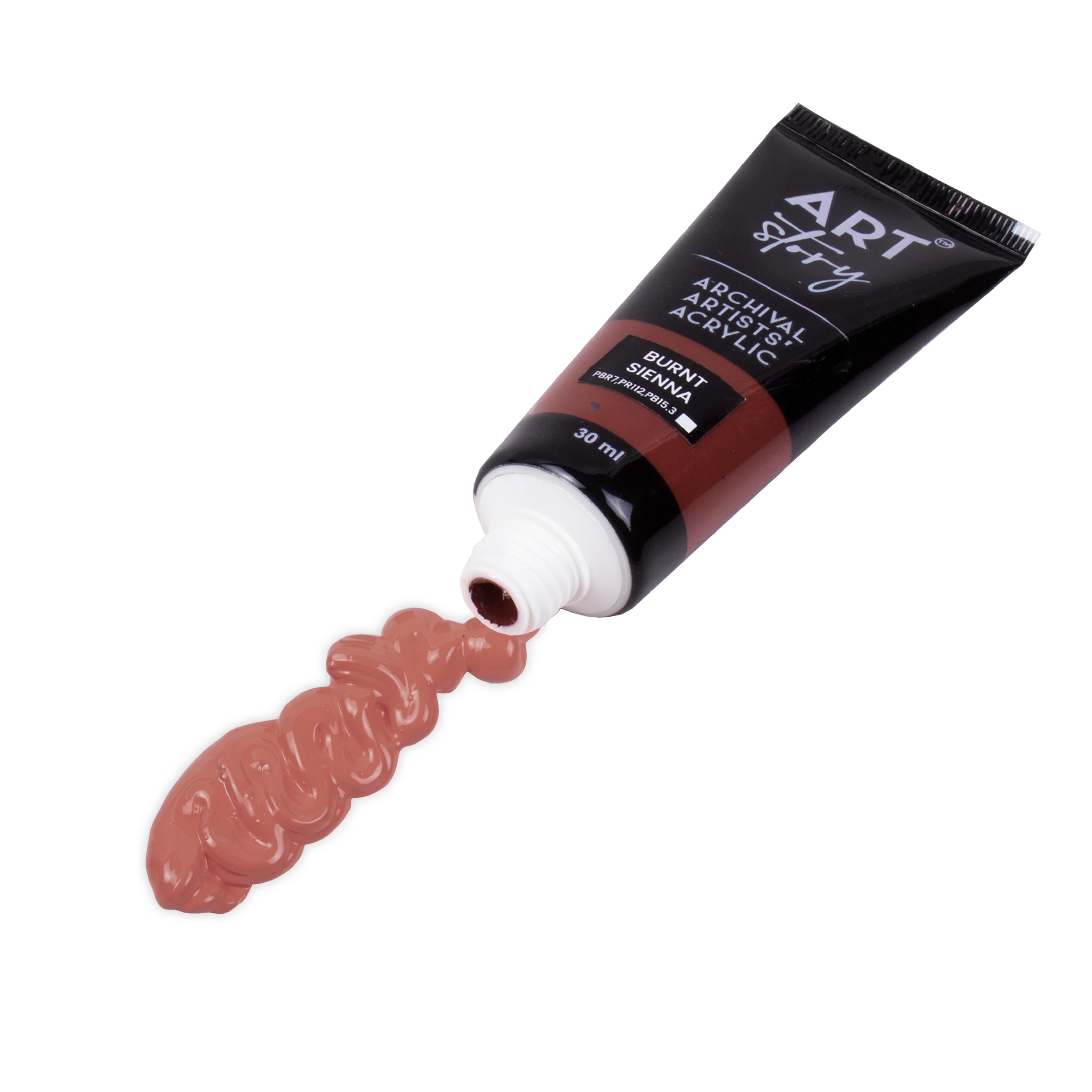 Artists Acrylic Colour Burnt Sienna 30ml Tube