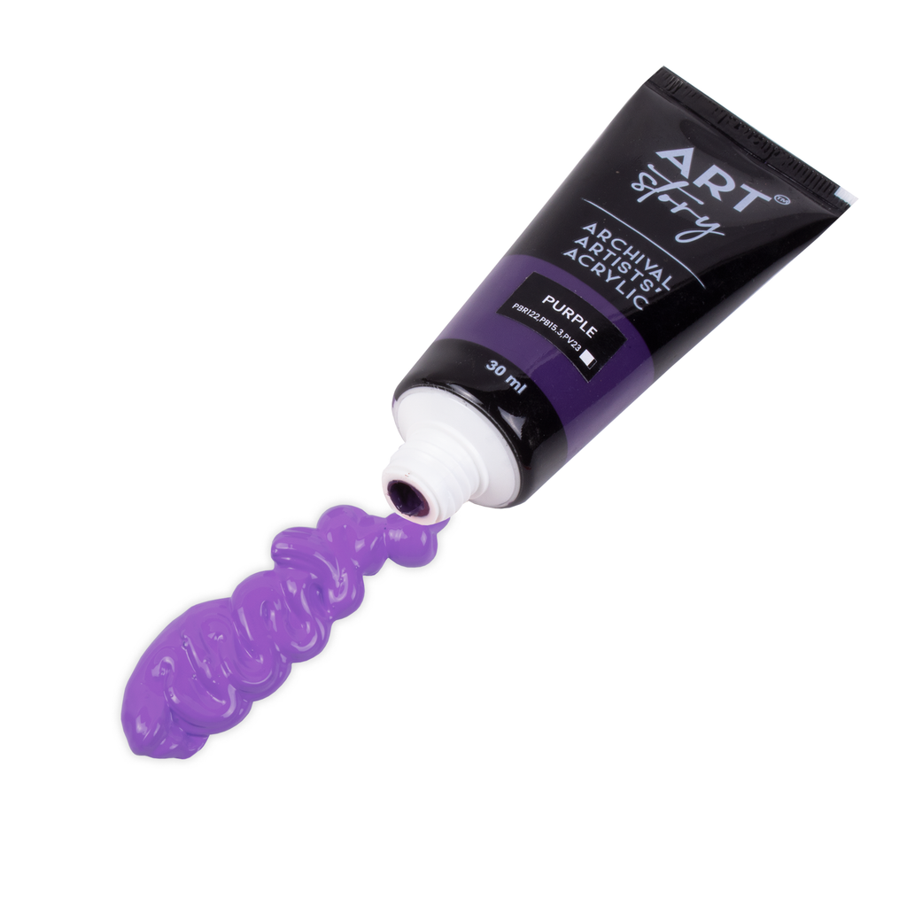 Artists Acrylic Colour Purple 30ml Tube