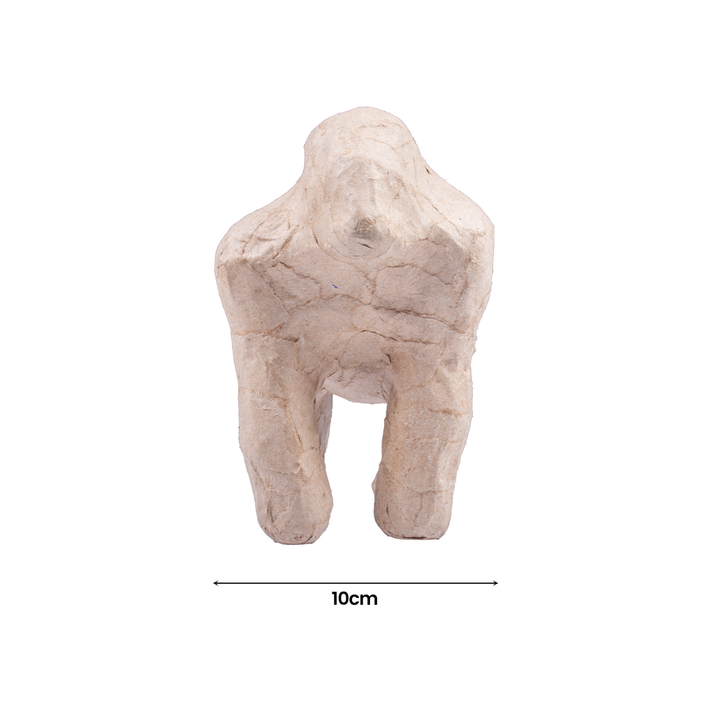 Paper Mache Gorilla Approx L16.6 X W10 X H14Cm 1Pc