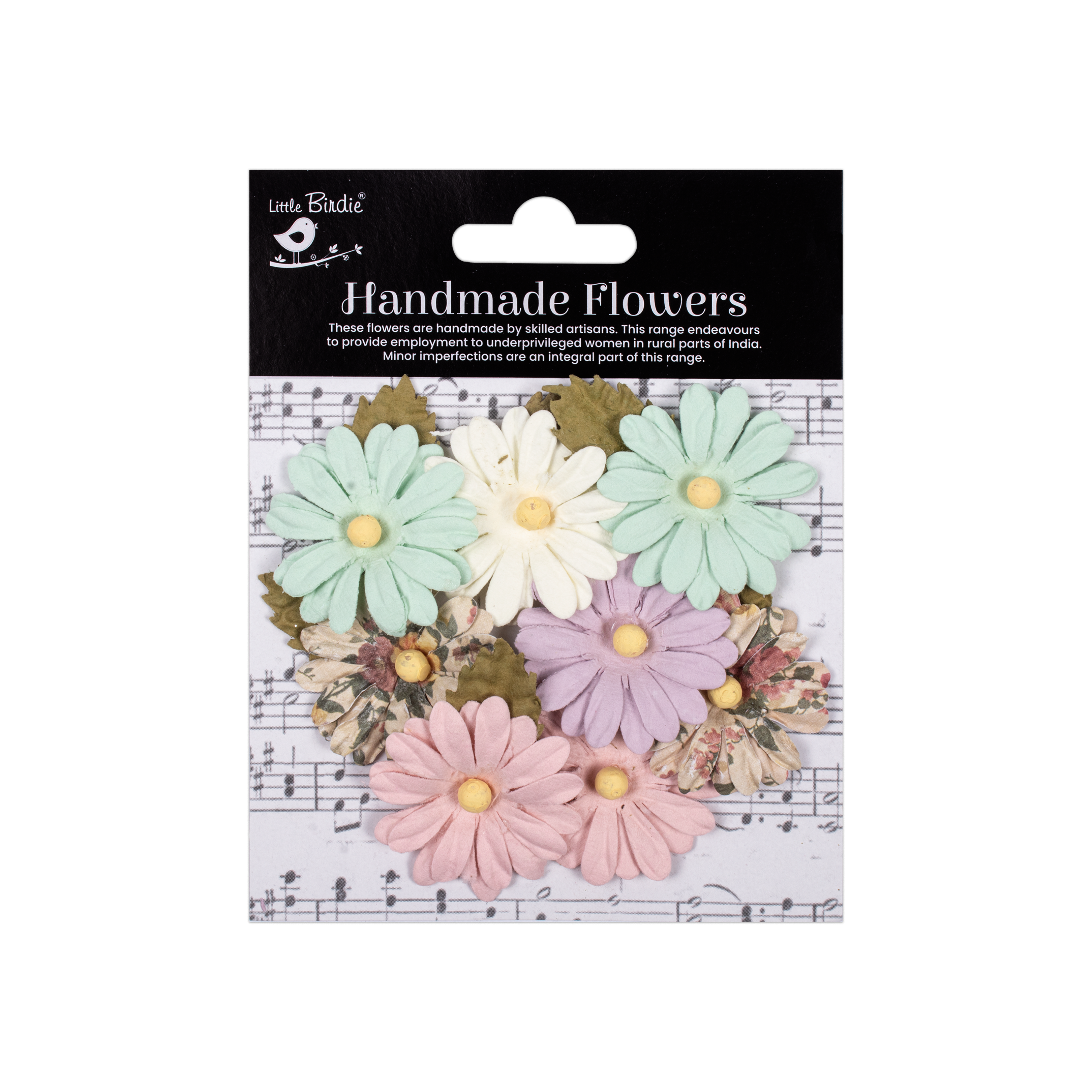 Handmade Flowers Fairy Garden Valerie Approx 5.5Cm 8Pc