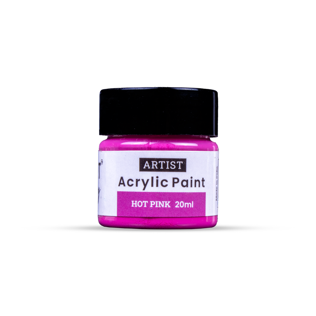 Acrylic Colour Hot Pink 20ml Bottle