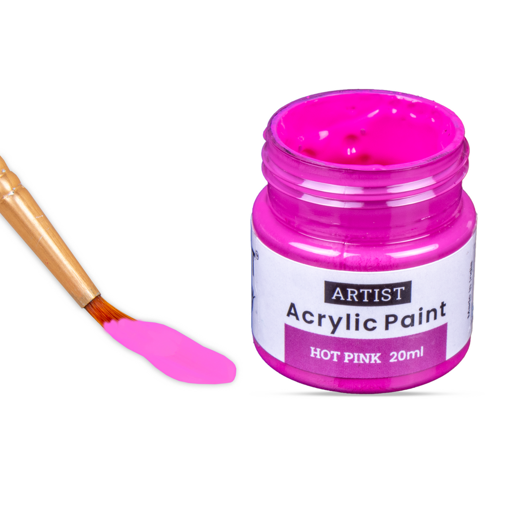 Acrylic Colour Set Bright Palette 6 Colors X 20ml each