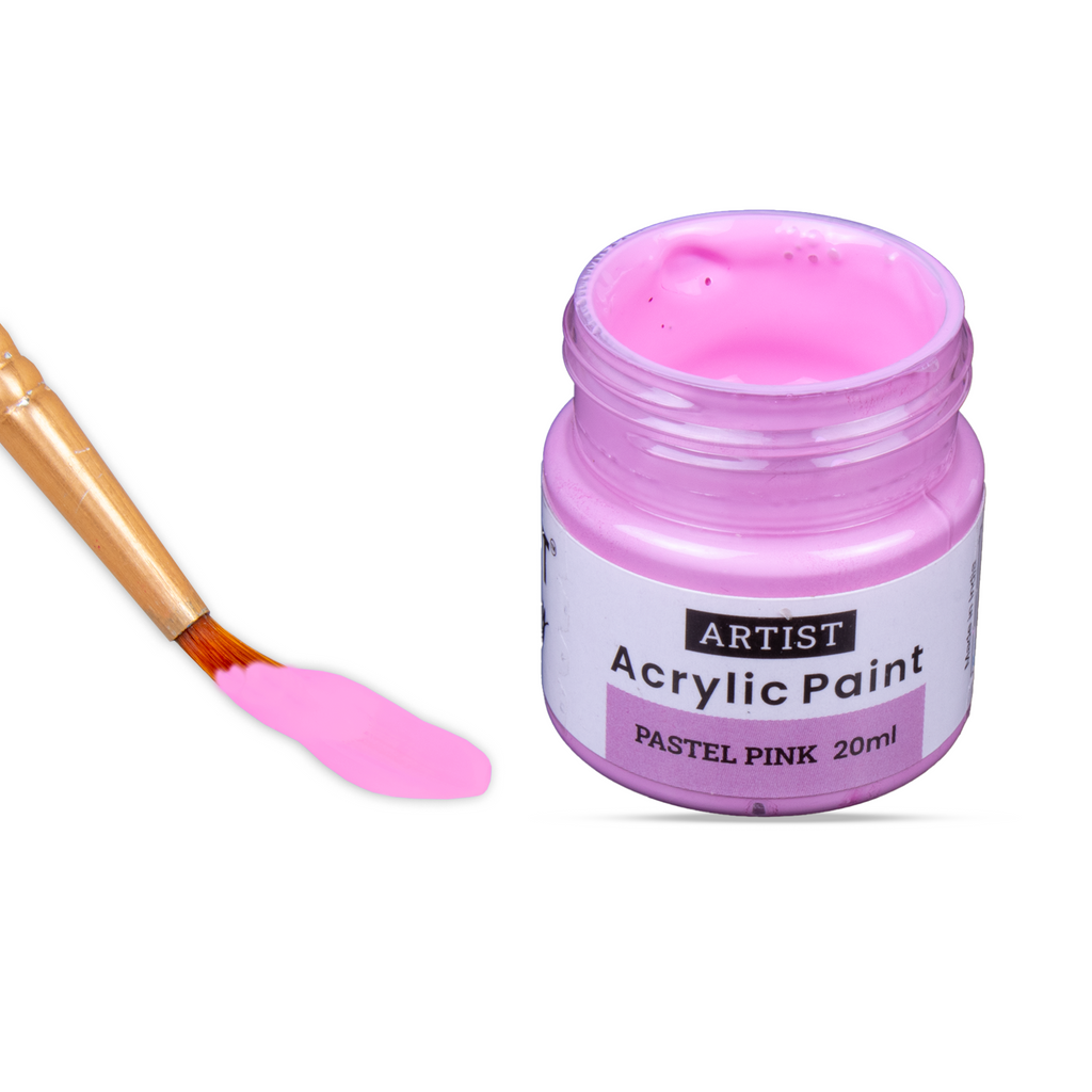 Acrylic Colour Pastel Pink 20ml Bottle
