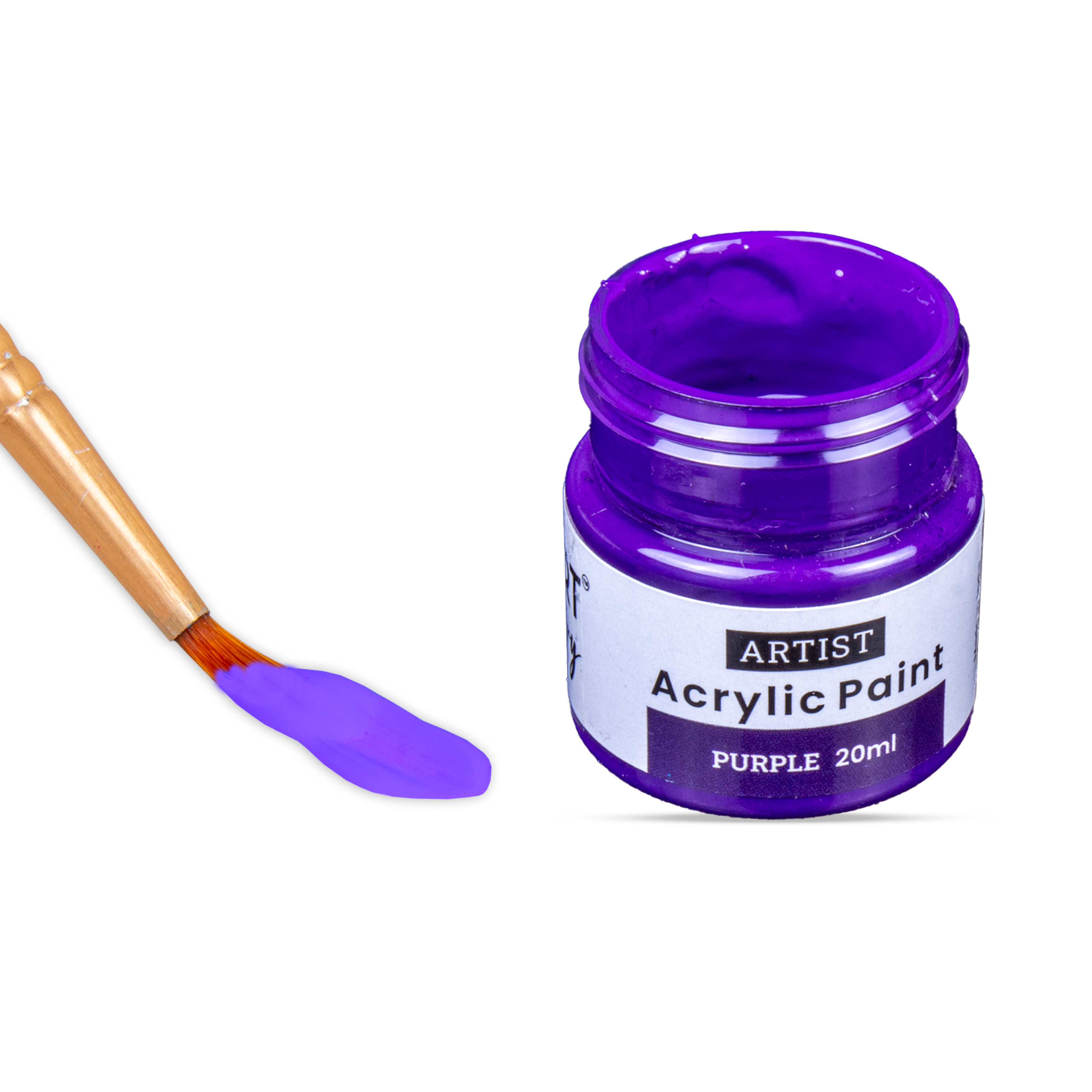 Acrylic Colour Purple 20ml Bottle