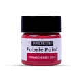 Premium Fabric Paint Crimson Red 20ml Bottle