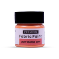 Premium Fabric Paint Light Orange 20ml Bottle