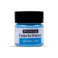 Premium Fabric Paint Sky Blue 20ml Bottle
