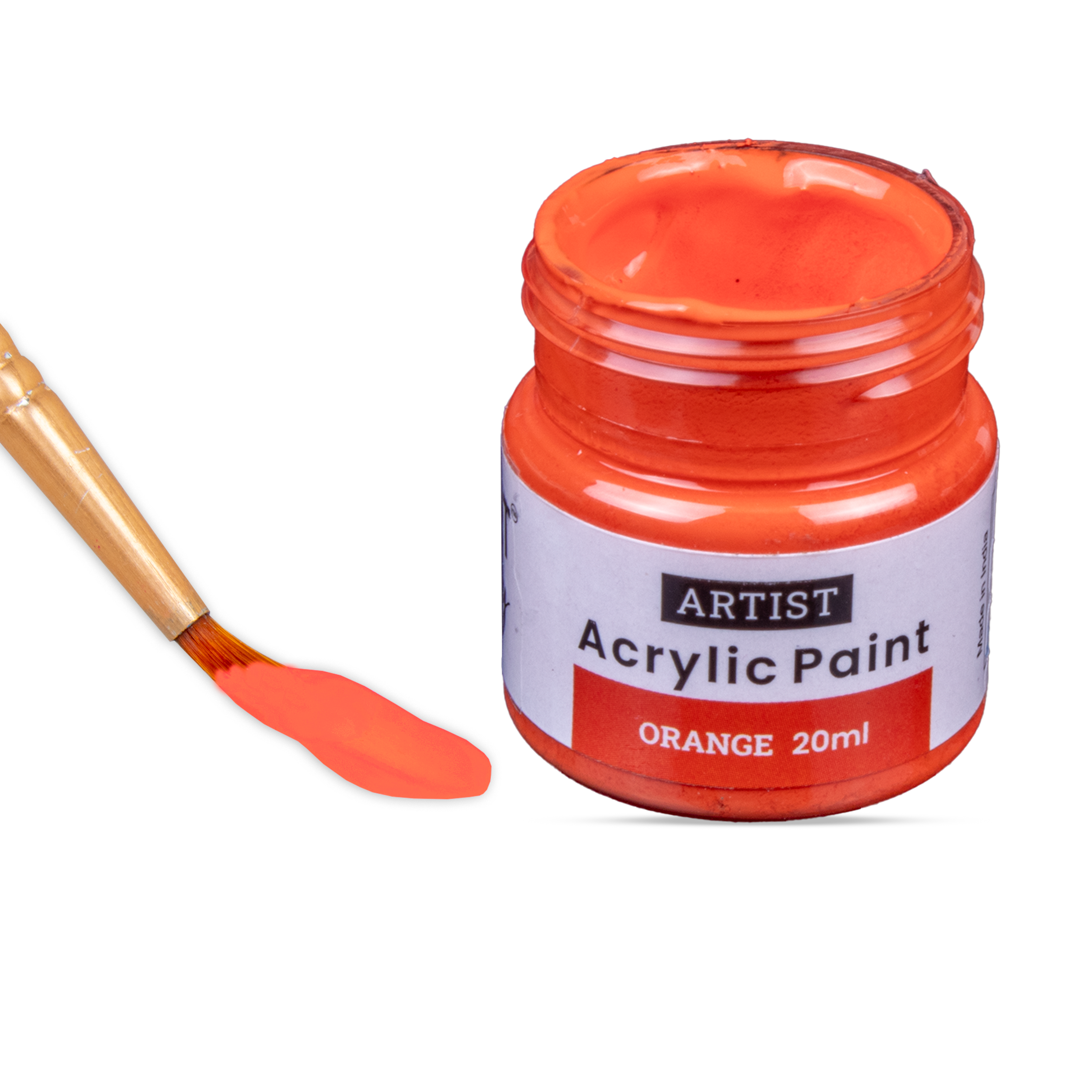 Acrylic Colour Orange 20ml Bottle