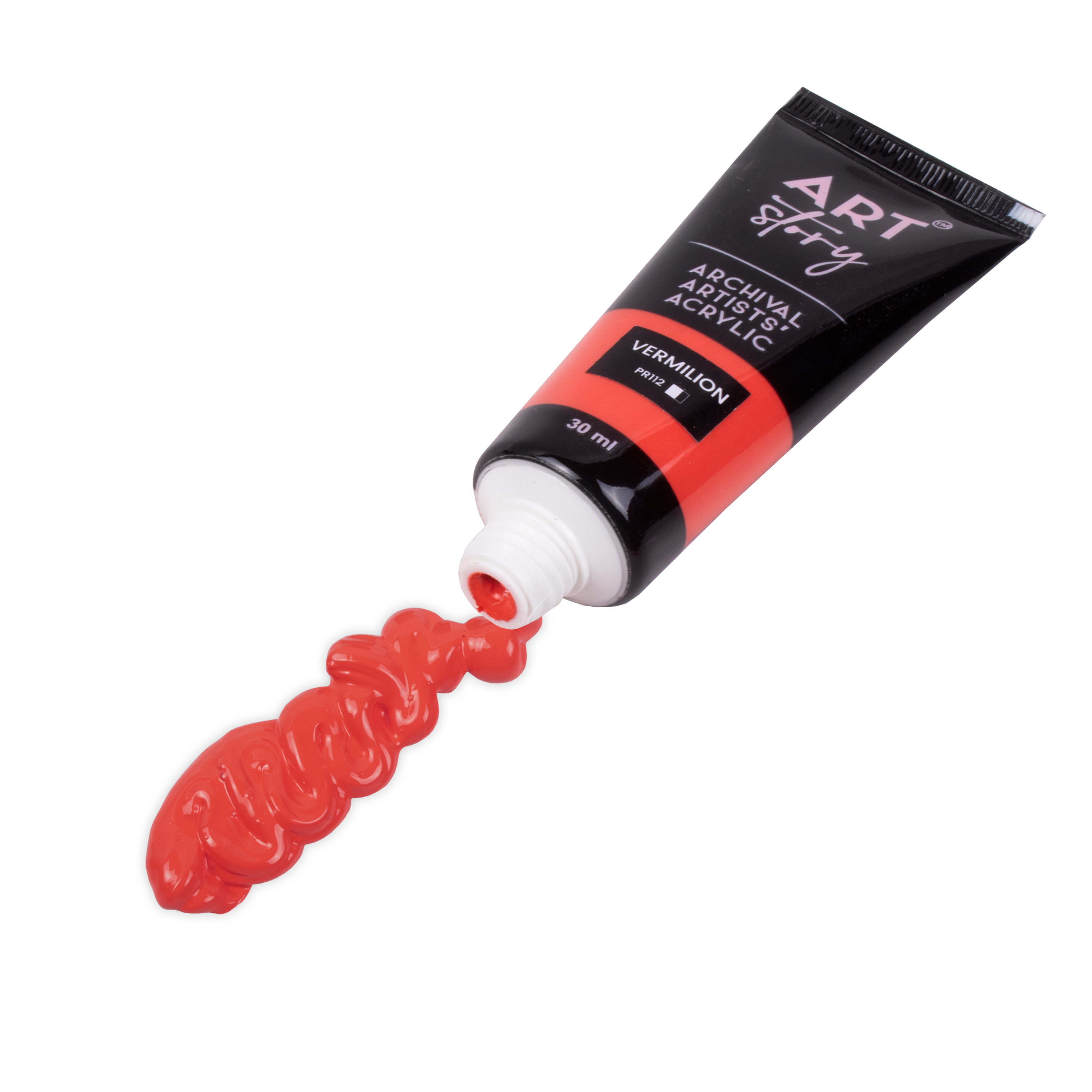 Artists Acrylic Colour Vermilion 30ml Tube