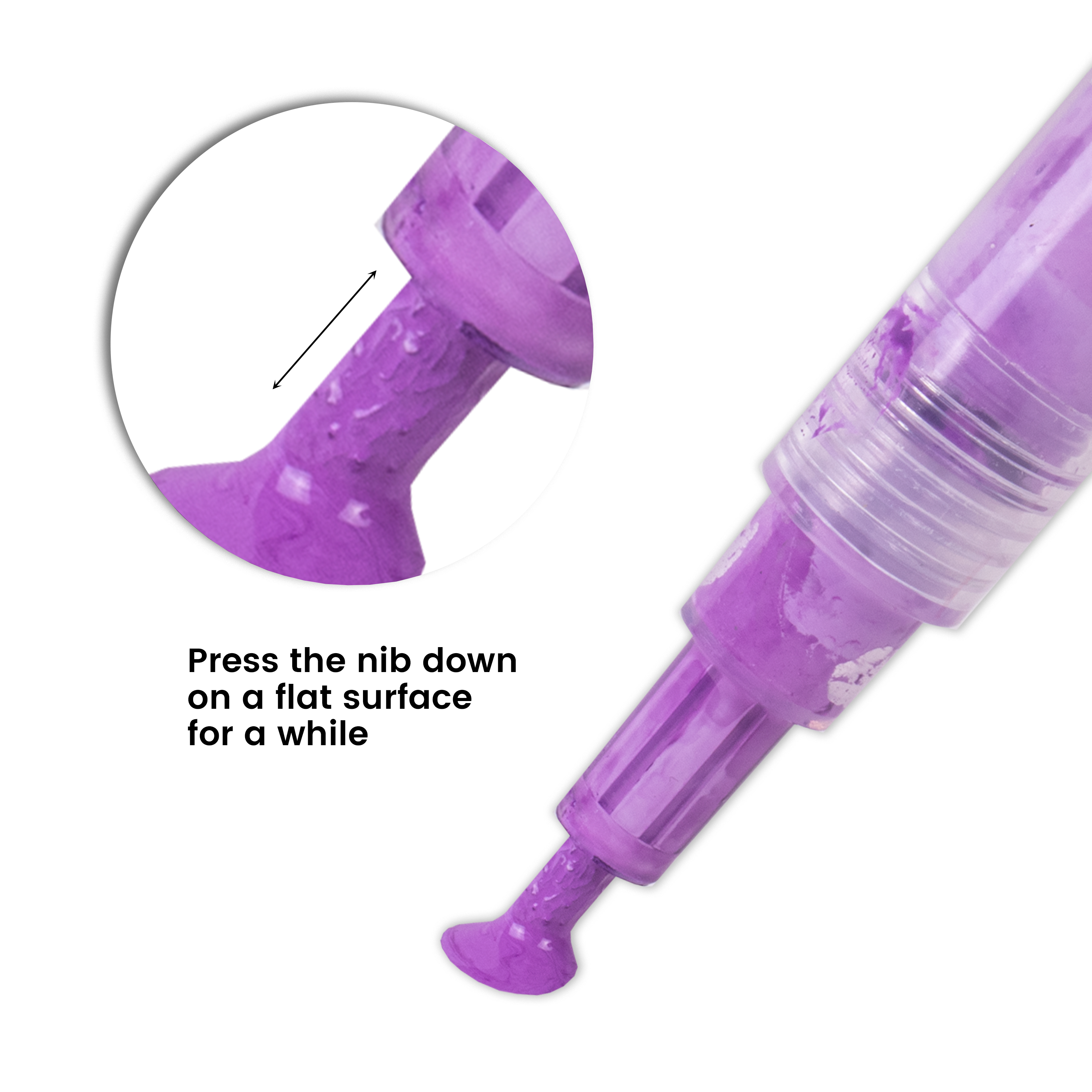 Acrylic Paint Marker Pen Water Based Violet 1mm Tip 1pc