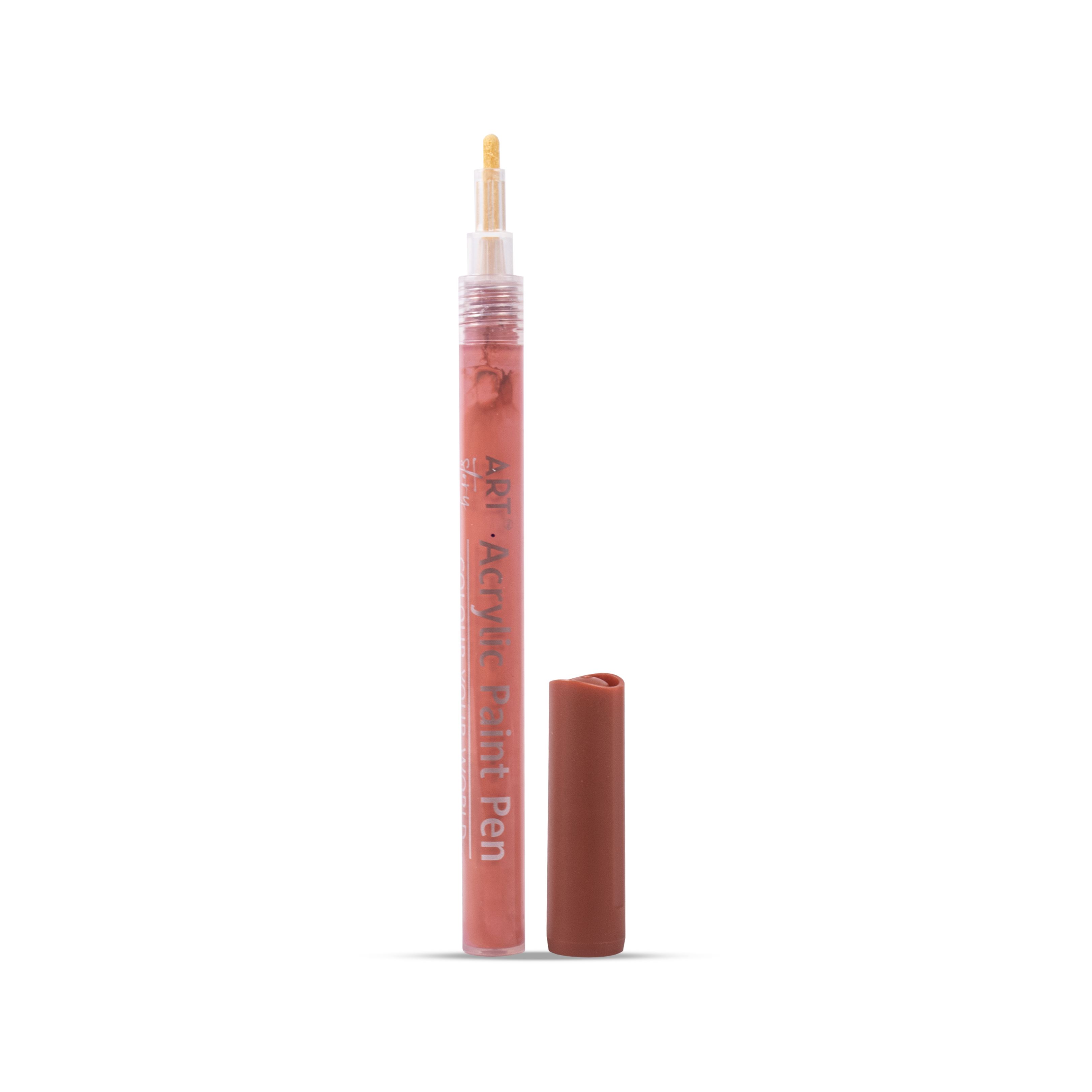 Acrylic Paint Marker Pen Water Based Brown 1mm Tip 1pc