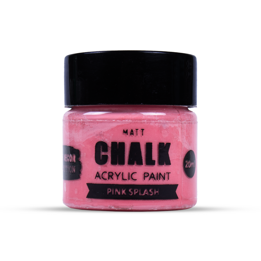 Home Decor Chalk Paint Pink Splash 20ml Bottle