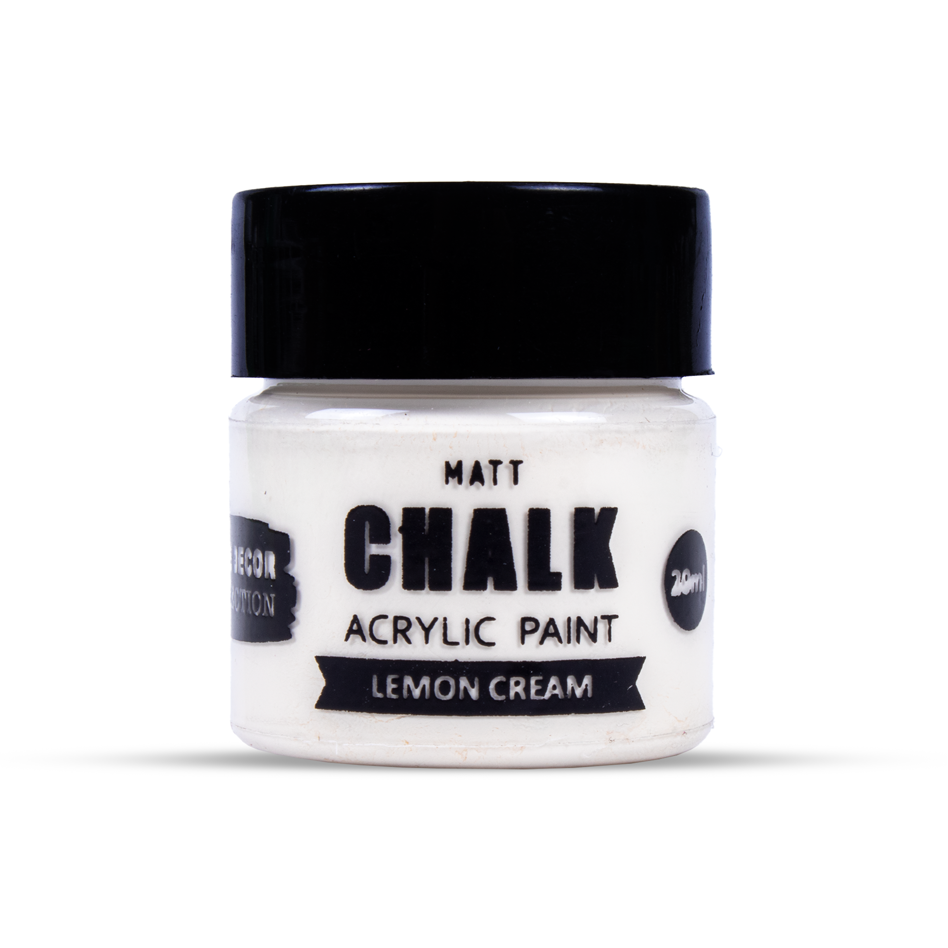 Home Decor Chalk Paint Lemon Cream 20ml Bottle
