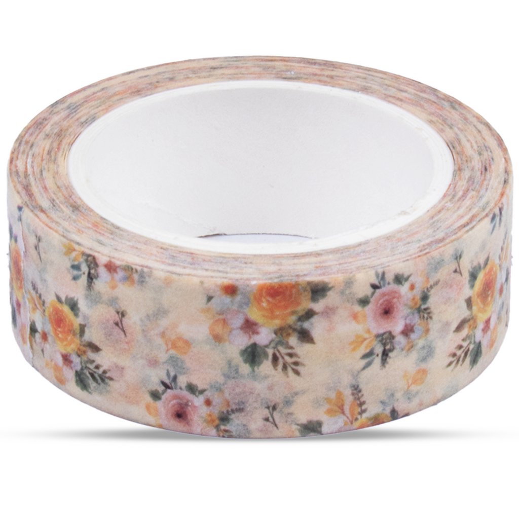 Washi Tape Rosy Bouquet 15Mmx10Mtr 1Pc