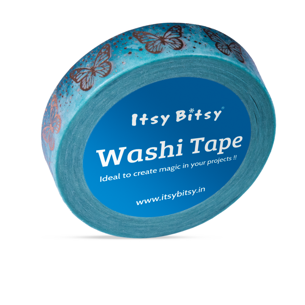 Washi Tape Butterfly Glint 10Mmx10Mtr 1Pc