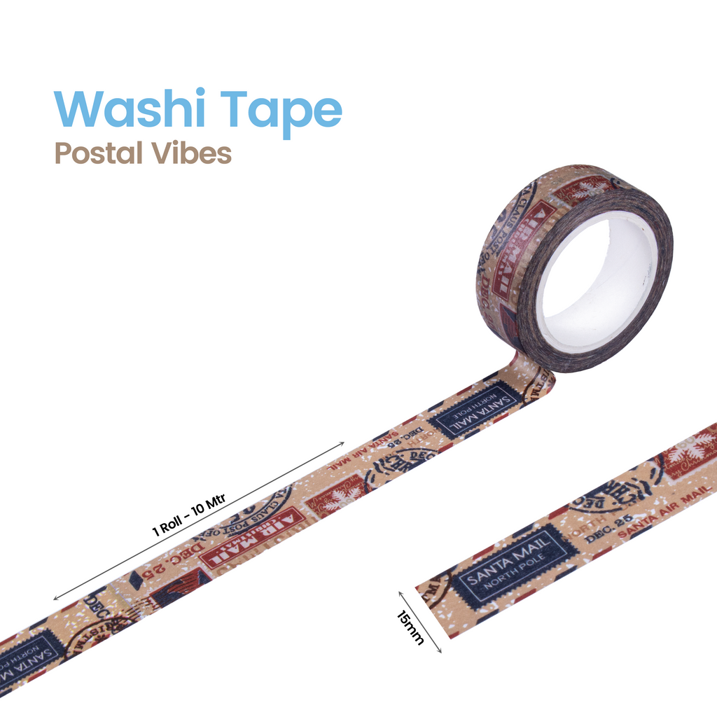 Washi Tape Postal Vibes 15Mmx10Mtr 1Pc