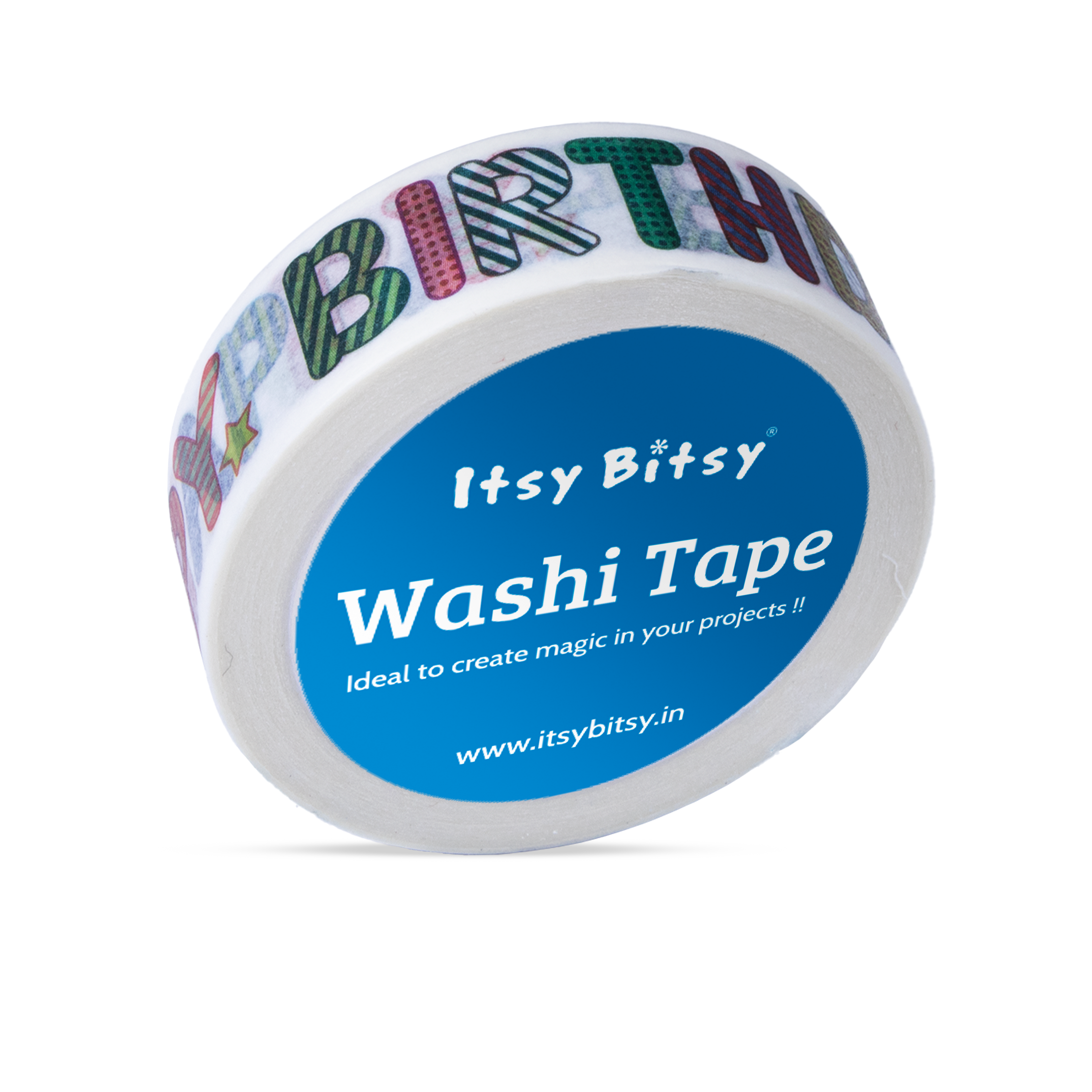 Washi Tape Happy Birthday 15Mmx10Mtr 1Pc
