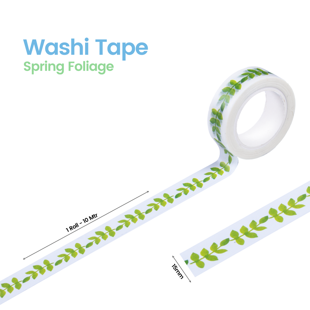 Washi Tape Spring Foliage 15Mmx10Mtr 1Pc