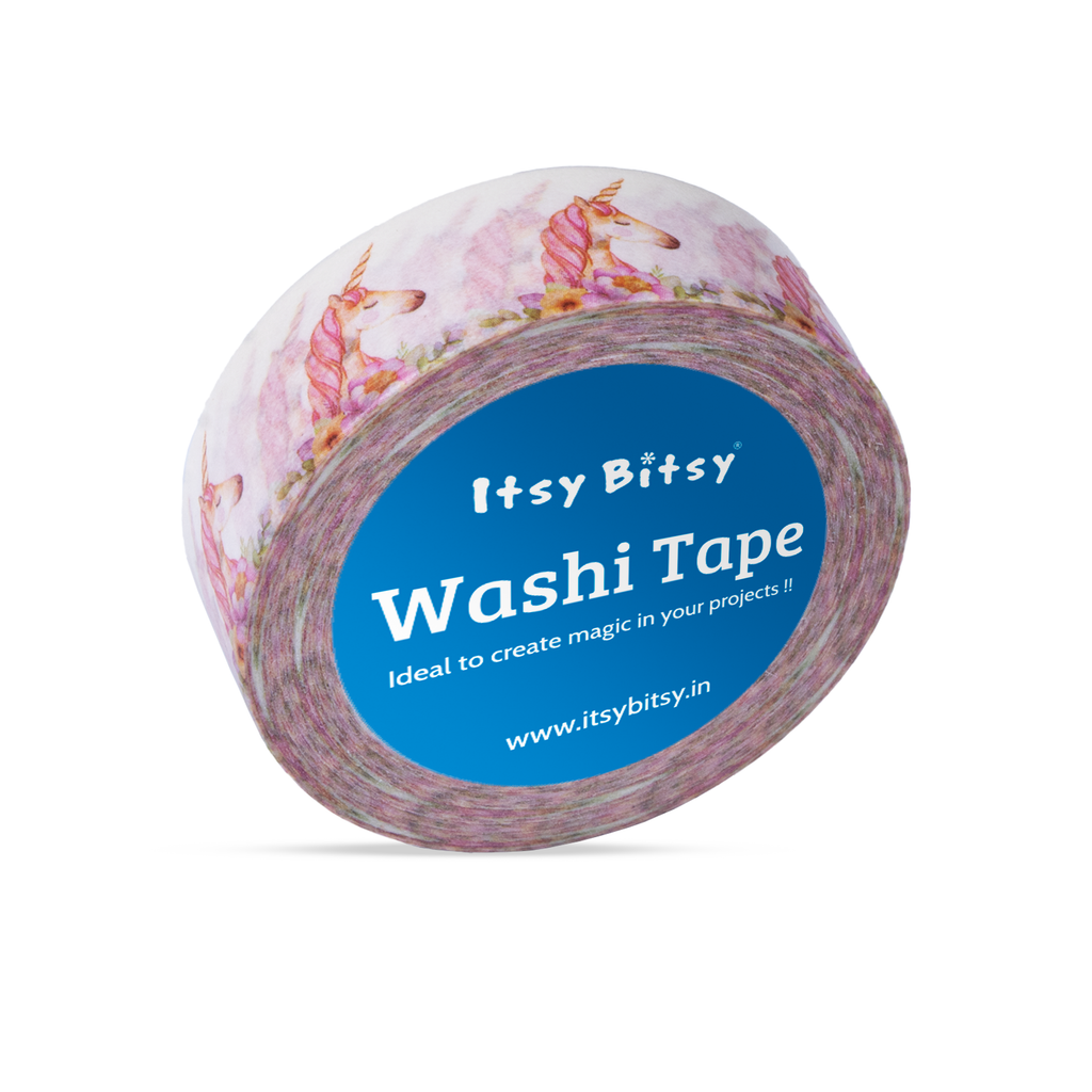 Washi Tape Unicorn Charm 15Mmx10Mtr 1Pc