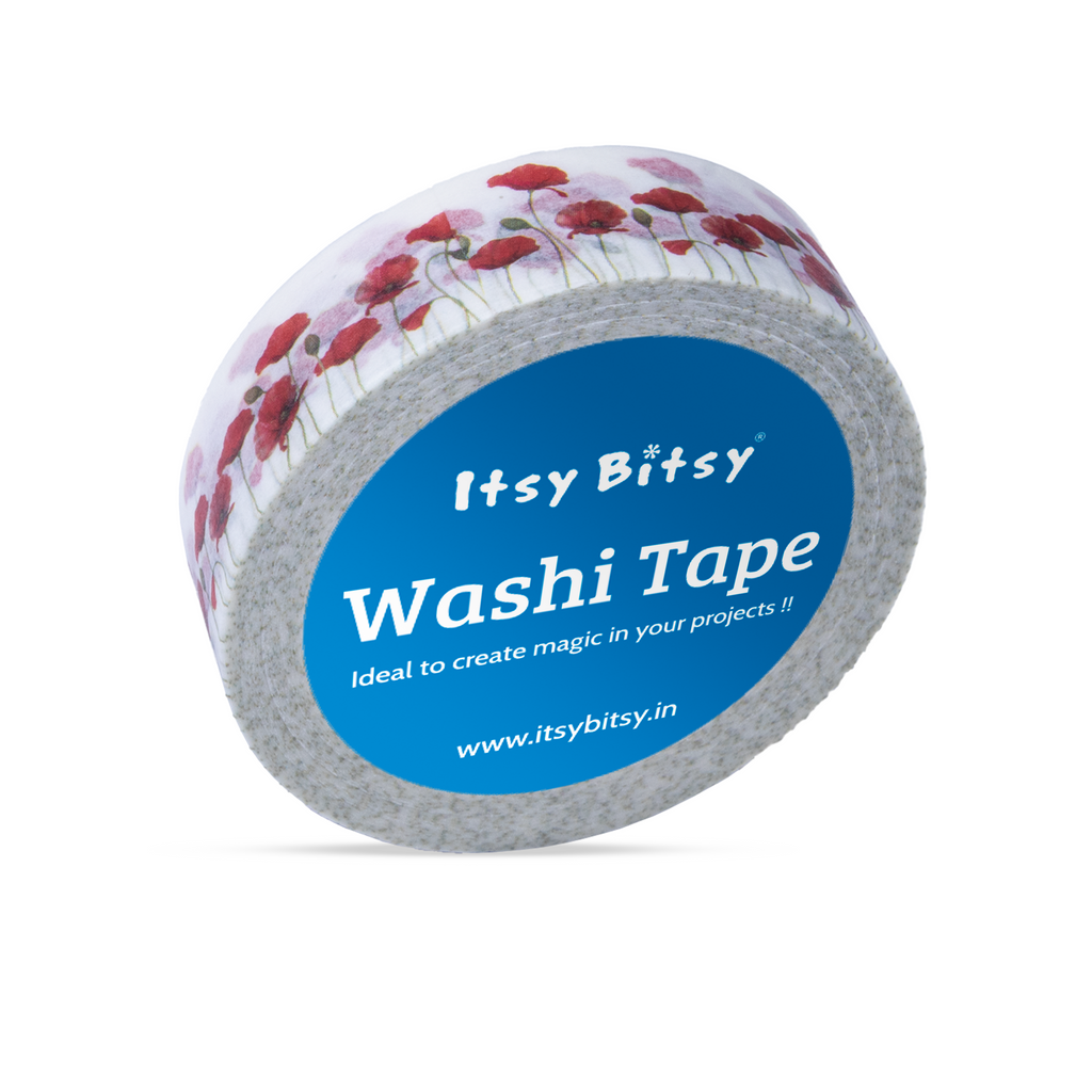 Washi Tape Wild Poppy 15Mmx10Mtr 1Pc