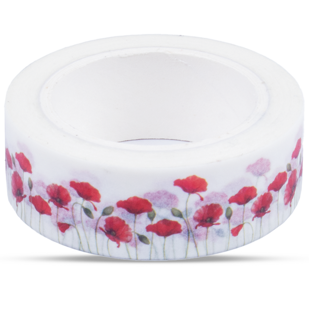 Washi Tape Wild Poppy 15Mmx10Mtr 1Pc