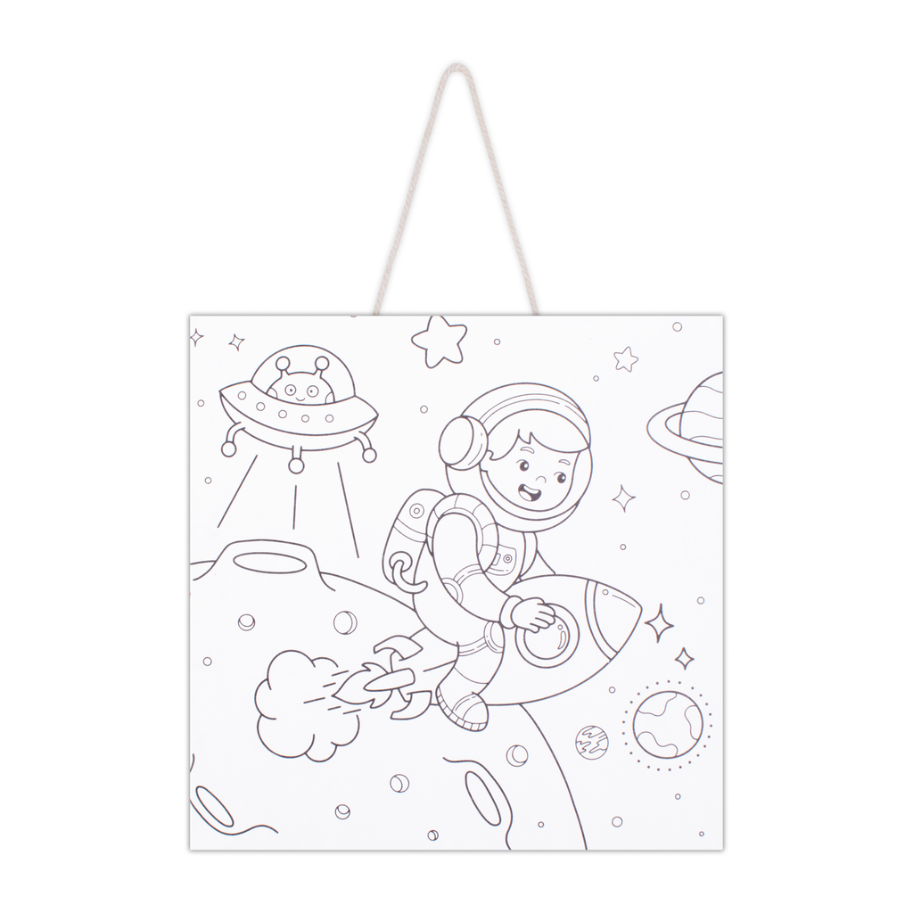 Paintable Pre-Printed Panel Space Travel L5 XW5 X H1inch 1pc