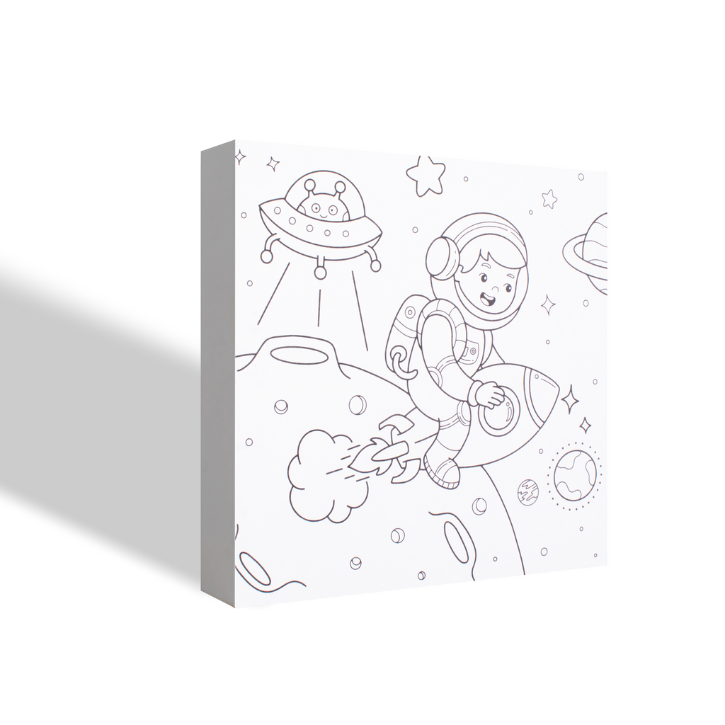 Paintable Pre-Printed Panel Space Travel L5 XW5 X H1inch 1pc