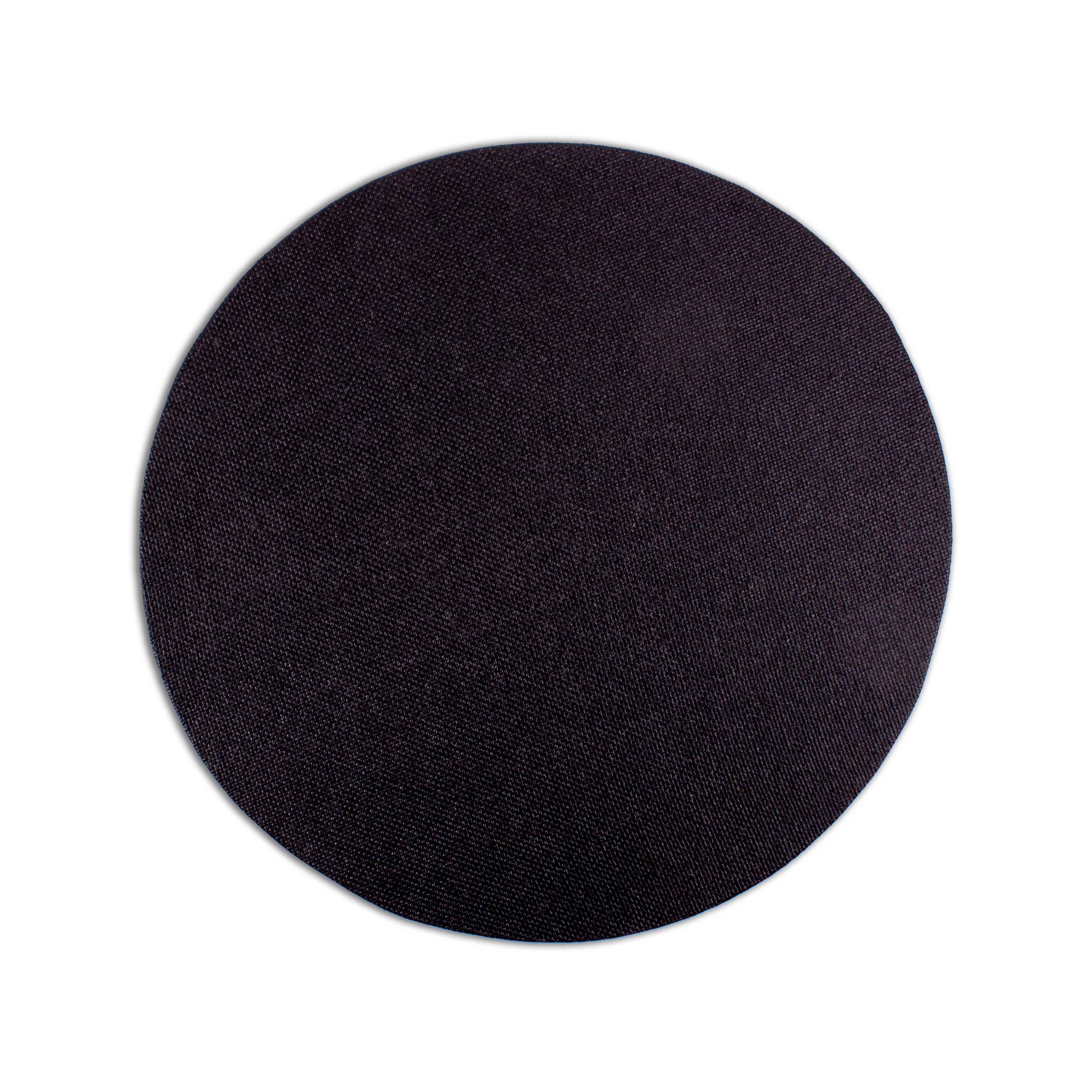 Stretched Canvas Round Black 22mm 8inch Dia 1pc
