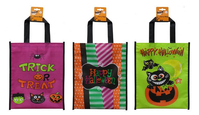Trick Or Treat Peva Carry Bag Assorted 25 X 30Cm 1Pc