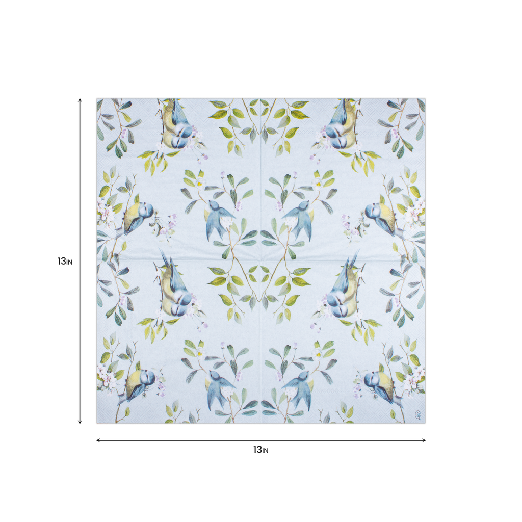Decoupage Napkin Songbird Garden 13in x 13in 3 Ply 1pc