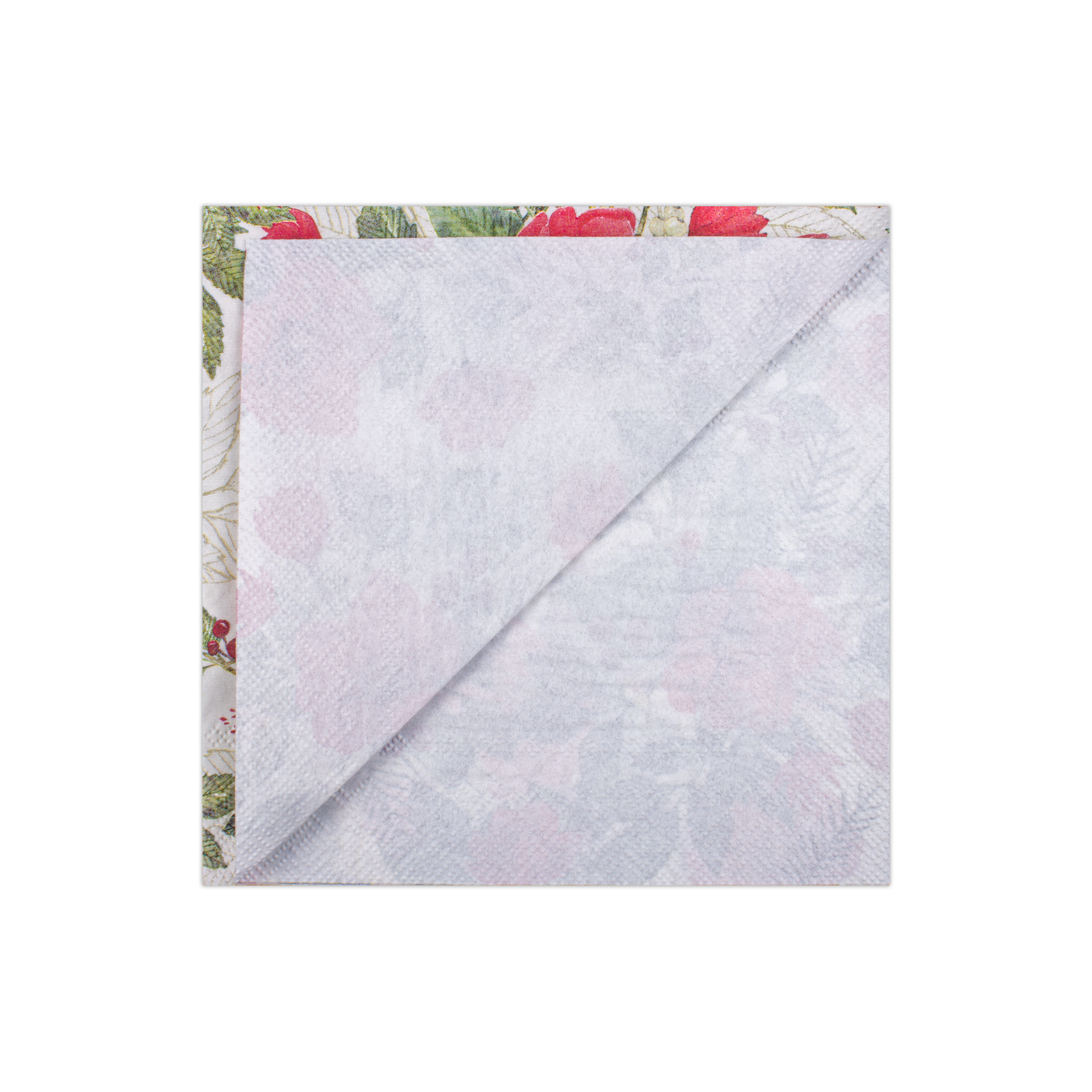 Decoupage Napkin Crimson Blooms 13in x 13in 3 Ply 1pc