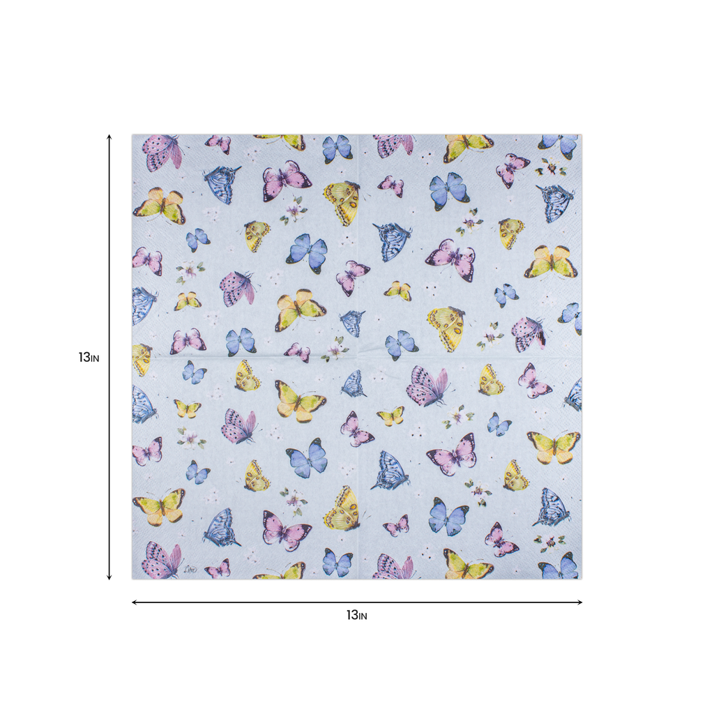 Decoupage Napkin Butterfly Vista 13in x 13in 3 Ply 1pc