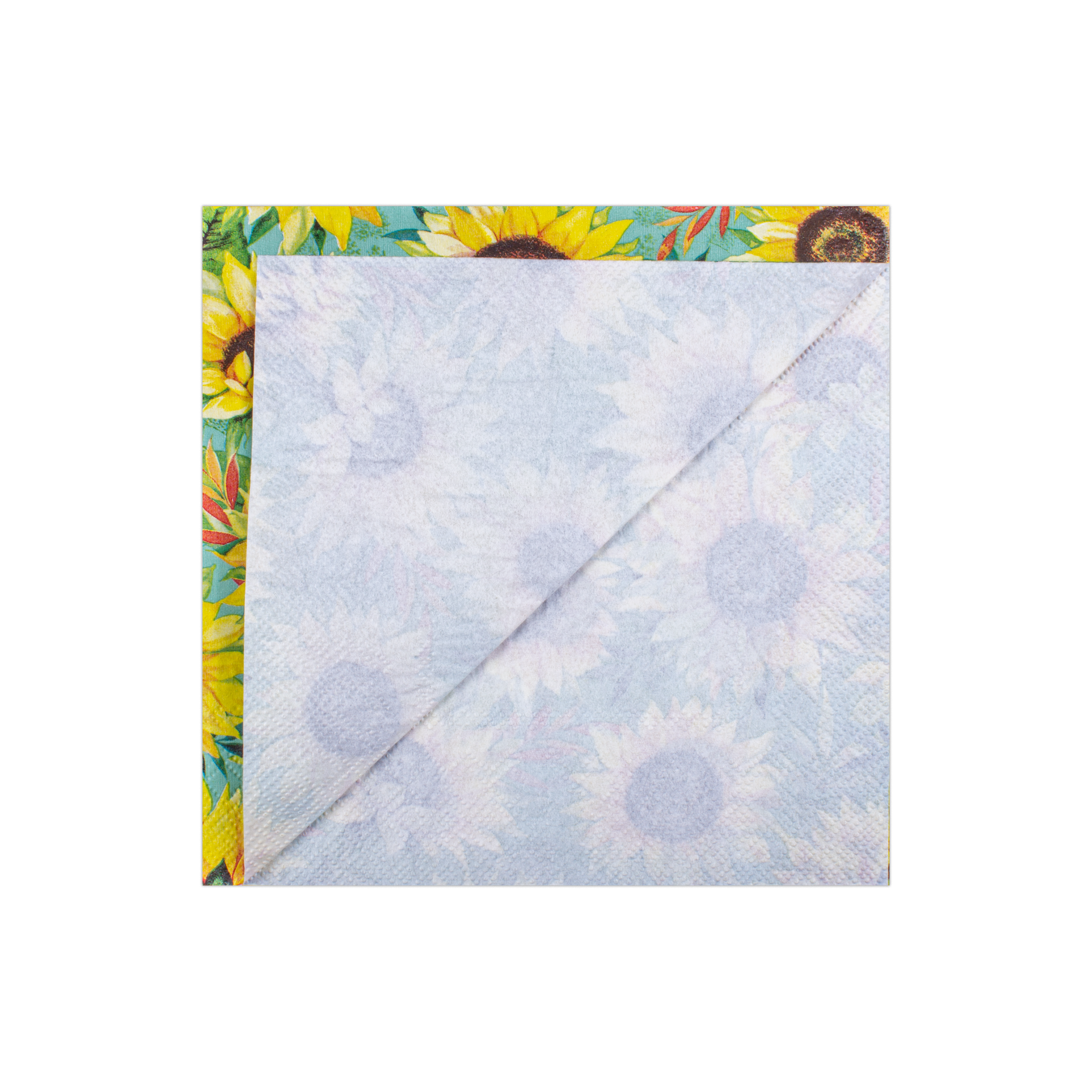 Decoupage Napkin Sunflower Abloom 13in X 13inch 3 Ply 1pc