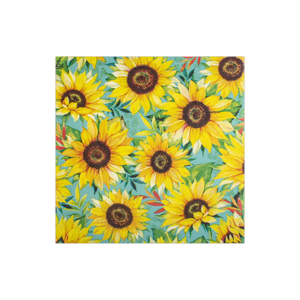Decoupage Napkin Sunflower Abloom 13in X 13inch 3 Ply 1pc