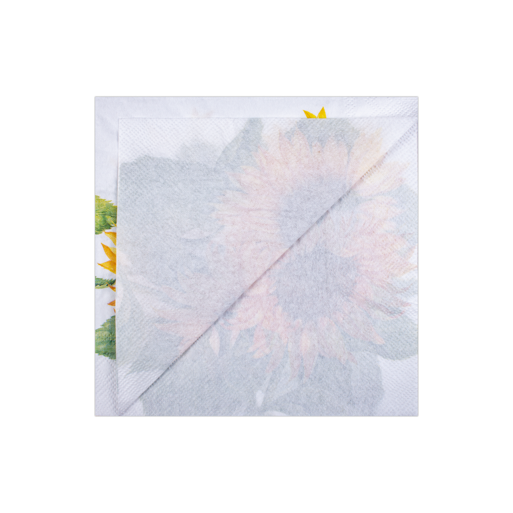 Decoupage Napkin Sunny Sunflowers 13in X 13inch 3 Ply 1pc