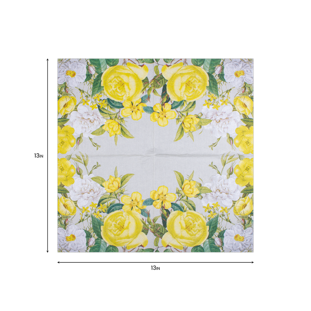 Decoupage Napkin Sunny Peonies 13in X 13inch 3 Ply 1pc