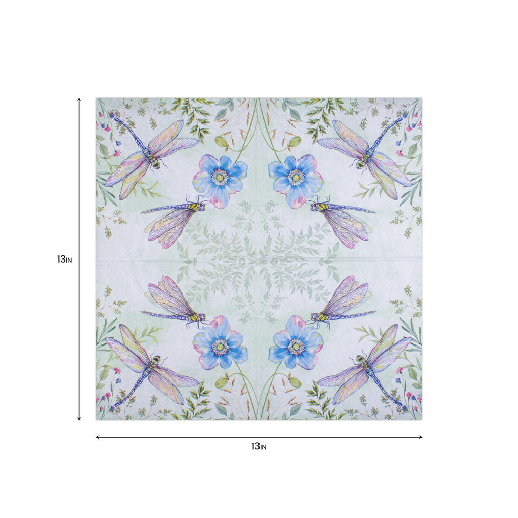 Decoupage Napkin Dragonfly Park 13in X 13in 3 Ply 1pc