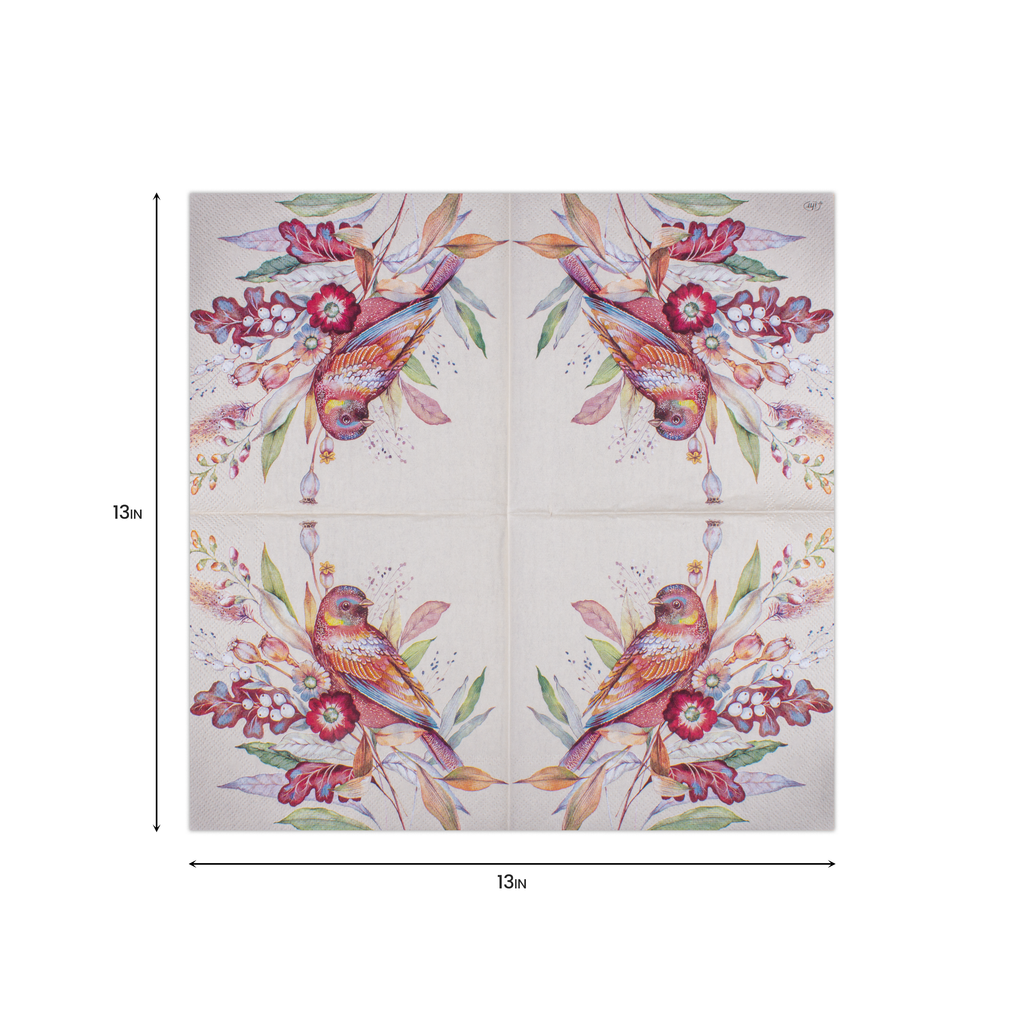 Decoupage Napkin Fruit Dove 13in x 13inh 3 Ply 1pc